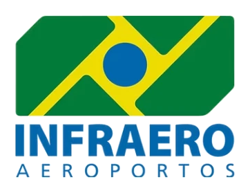 Logo Infraero Aeroportos, cliente da HubProduções