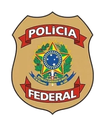 Logo Polícia Federal, cliente da HubProduções